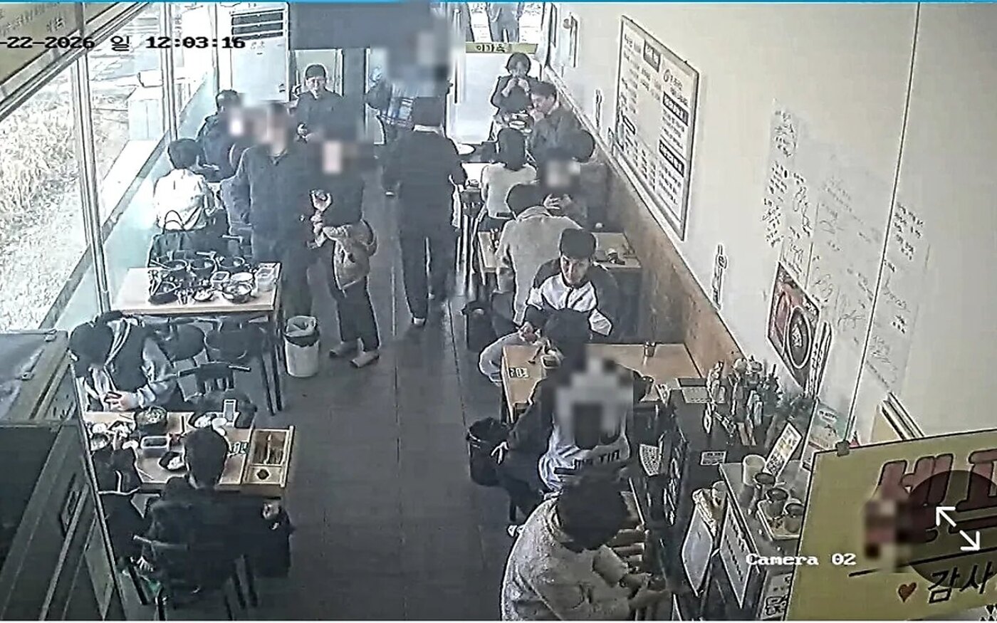 개인정보 보호를 위해 흐림 처리한 미가옥 전주본점 운영 현장